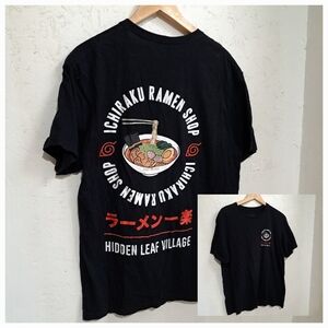 Naruto | hidden leaf village graphic anime men's t shirt